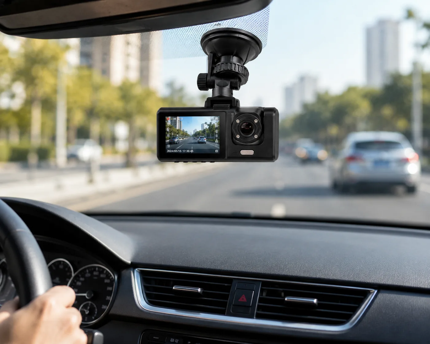 كاميرا سيارة مرآة خلفية مزدوجة (Black Box Traffic Recorder)